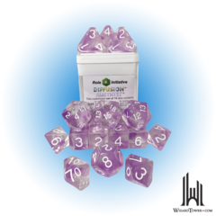 SET OF 15 DICE: AMETHYST